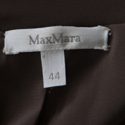 Pre Owned Max Mara Antique Silver Sequin Embellished Jacket M