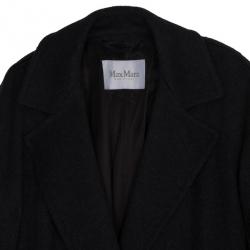 Pre Owned Max Mara Grey Cashmere Coat L