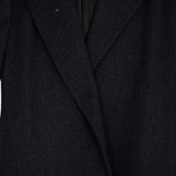 Pre Owned Max Mara Grey Cashmere Coat L