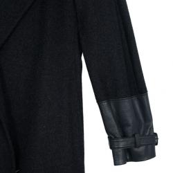 Pre Owned Max Mara Grey Cashmere Coat L