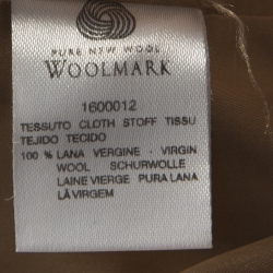 Pre Owned Max Mara Camel Beige Wool Long Coat L