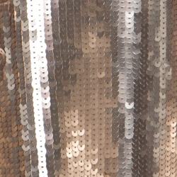 Pre Owned Max Mara Gold Sequinned Wool Long Starlet Coat S