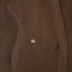 Pre Owned Max Mara Tan Alpaca Blend Oversized Teddy Coat S