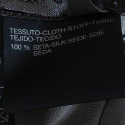 Pre Owned Max Mara Colorblock Silk Satin Dress L