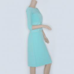 Pre Owned Max Mara Blue 3/4 Sleeve Dress Size M
