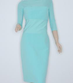 Pre Owned Max Mara Blue 3/4 Sleeve Dress Size M