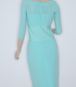 Pre Owned Max Mara Blue 3/4 Sleeve Dress Size M
