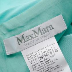 Pre Owned Max Mara Blue 3/4 Sleeve Dress Size M