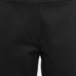 Max Mara Black Stretch Knit Tailored Trousers M