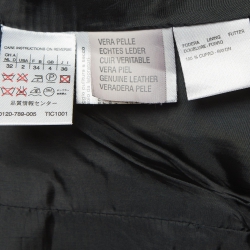 Max Mara Black Leather Front Open Belted Leather Jacket XS