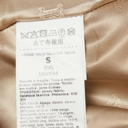 Pre Owned Max Mara Beige Wool-Blend Teddy Vest S