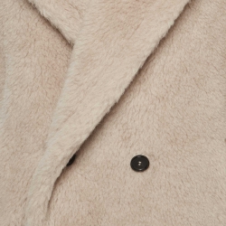 Pre Owned Max Mara Beige Wool-Blend Teddy Vest S