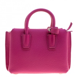 Pre Owned MCM Pink Leather X Mini Milla Crossbody Bag