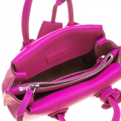 Pre Owned MCM Pink Leather X Mini Milla Crossbody Bag