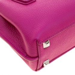 Pre Owned MCM Pink Leather X Mini Milla Crossbody Bag