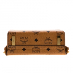 MCM Brown Cognac Leather Berlin Shoulder Bag