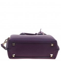 Pre Owned MCM Purple Leather X Mini Milla Crossbody Bag