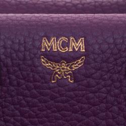 Pre Owned MCM Purple Leather X Mini Milla Crossbody Bag
