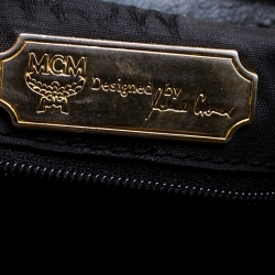 Pre Owned MCM Black Quilted Leather Stark Backpack