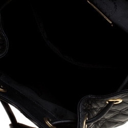 Pre Owned MCM Black Quilted Leather Stark Backpack