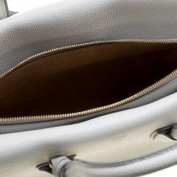 MCM White Leather Medium Milla Satchel