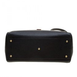 Pre Owned MCM Black Saffiano Leather Large Nuovo Tote