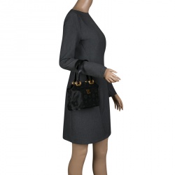 MCM Black Visetos Nylon Tote