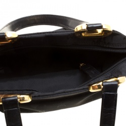 MCM Black Visetos Nylon Tote