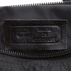 MCM Black Visetos Nylon Tote
