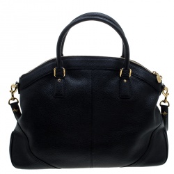 MCM Black Leather Satchel