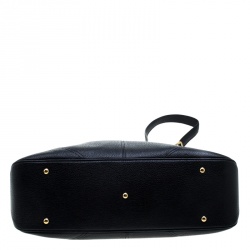 MCM Black Leather Satchel