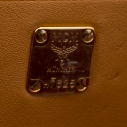 MCM Cognac Leather Berlin Top Handle Shoulder Bag