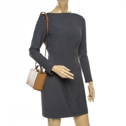 MCM Cognac Leather Berlin Top Handle Shoulder Bag