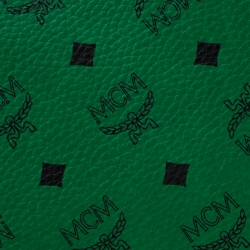 Pre Owned MCM Green/Black Visetos Leather Shopper Project Reversible Tote