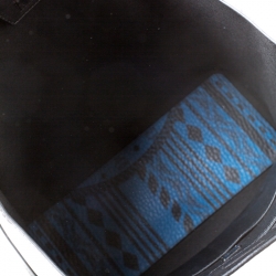 MCM Blue/Black Visetos Baroque Print Kira North South Tote 