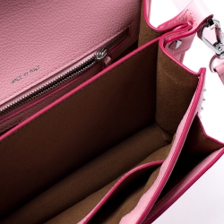 Pre Owned MCM Pink Leather Small Studded Patricia Crossbody