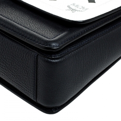MCM White Visetos Top Handle Bag