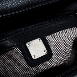 MCM White Visetos Top Handle Bag