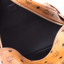 MCM Cognac Visetos Leather Large Stark Backpack