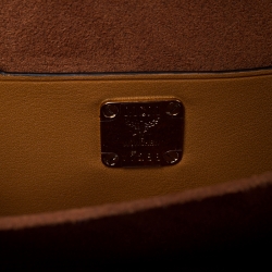 MCM Cognac Leather Berlin Top Handle Shoulder Bag