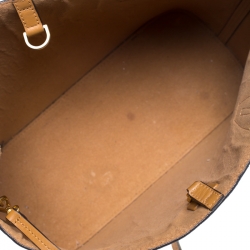 MCM Cognac Visetos Coated Canvas Tote