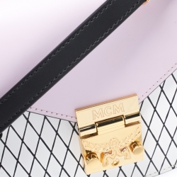 MCM Tri Color Leather Patricia Rombi Crossbody Bag
