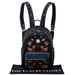 MCM Multicolor Munic Lion Camo Nylon Small Dieter Backpack