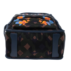 MCM Multicolor Munic Lion Camo Nylon Small Dieter Backpack