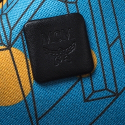 Pre Owned MCM Black Visetos Coated Canvas Medium Anya Shopper Tote