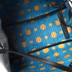 Pre Owned MCM Black Visetos Coated Canvas Medium Anya Shopper Tote