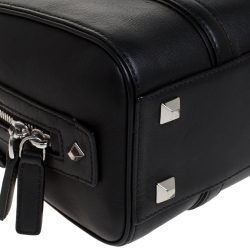 Pre Owned MCM Black Leather Ella Boston Bag