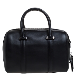 Pre Owned MCM Black Leather Ella Boston Bag