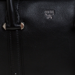 Pre Owned MCM Black Leather Ella Boston Bag