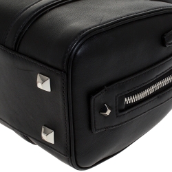 Pre Owned MCM Black Leather Ella Boston Bag